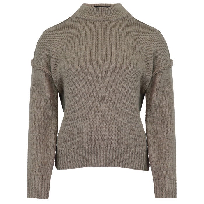 Sophia Perla Hanna Uni taupe trui