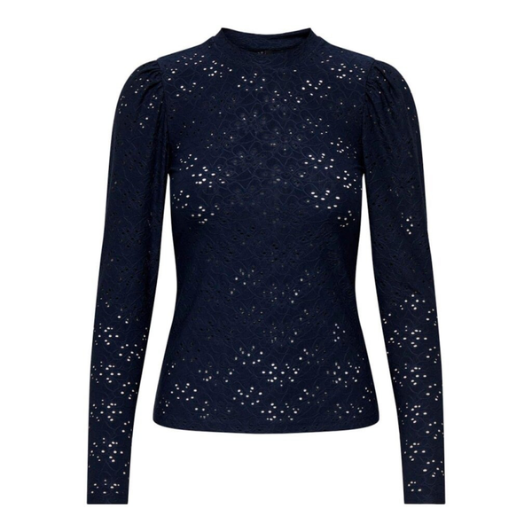 Only Onlsmilla life l/s puff top jrs Top Navy 15283461