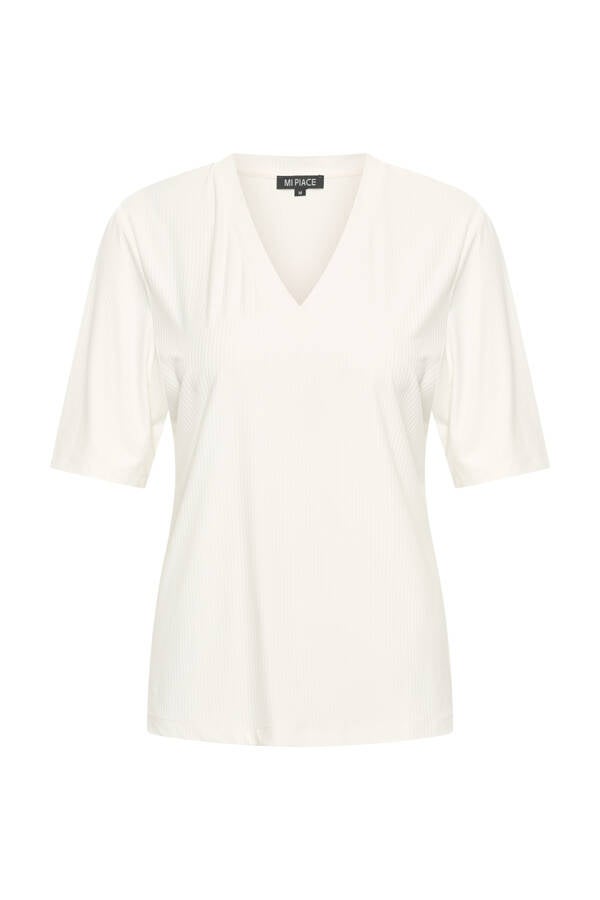 Mi Piace Shirt V Neck Ribbed KIT MP202644