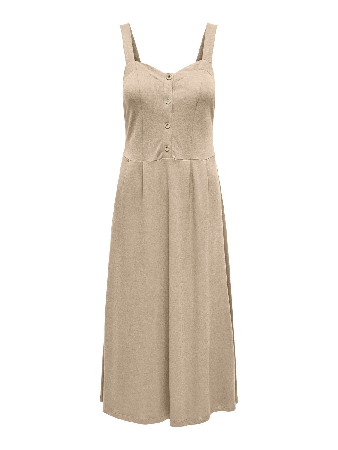 ONLY Onljany S/L knoopjes jurk White Pepper 15180143