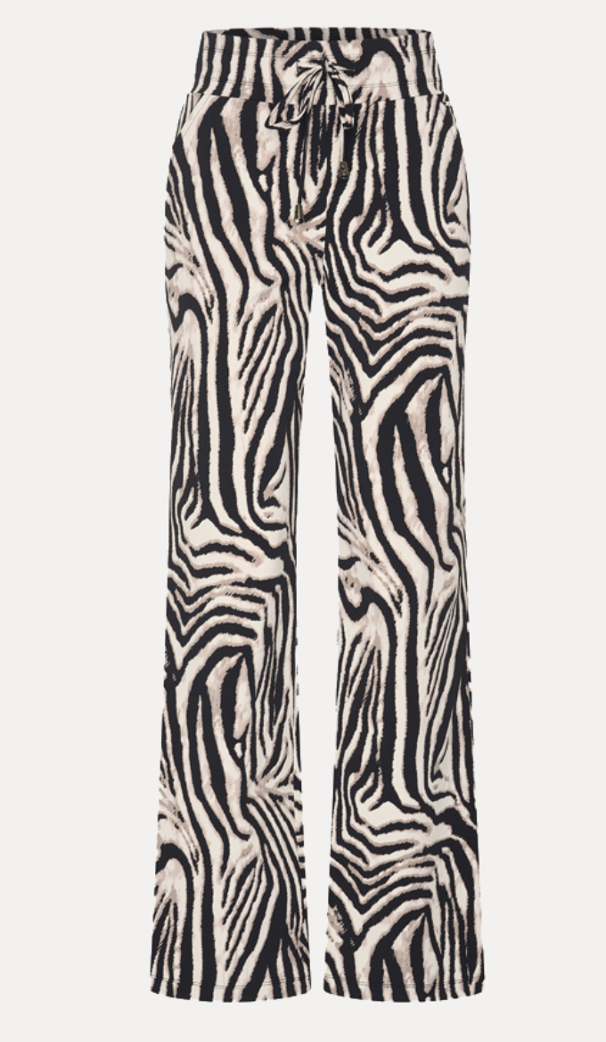 Mi Piace Black taupe zebra print front MP202089