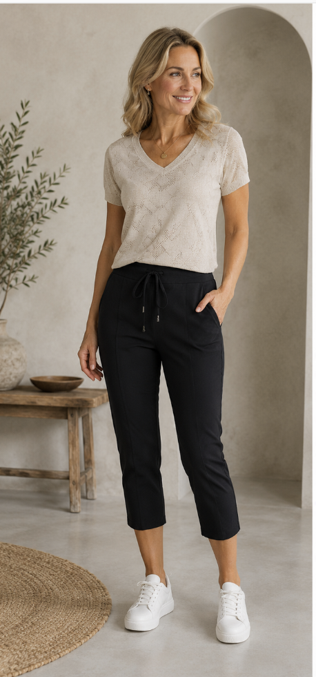 Mi Piace Travel Capri Broek – Zwart
