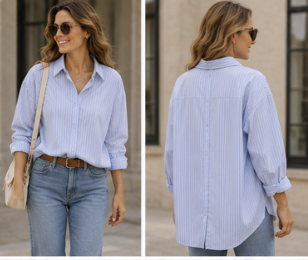 ONLY Onloregon Alva LS Back Btn Shirt Wvn