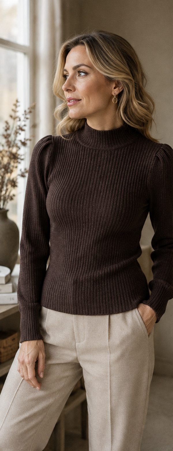 Only ONLKATIA L/S HIGHNECK PULL KNT NOOS