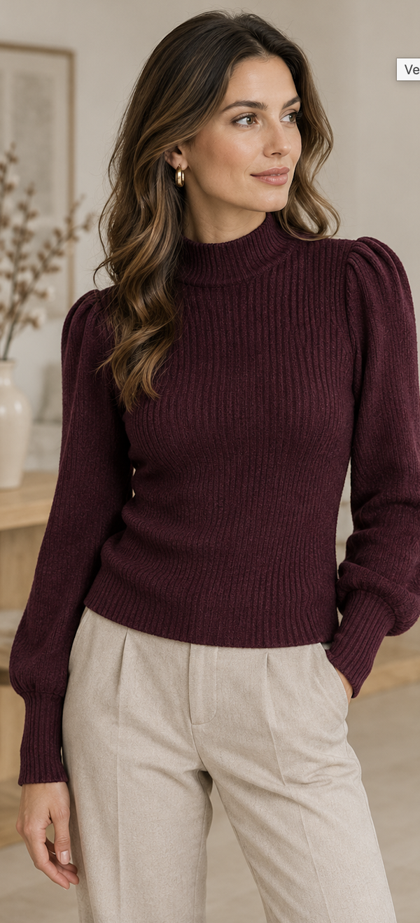 Only ONLKATIA L/S HIGHNECK PULL KNT NOOS