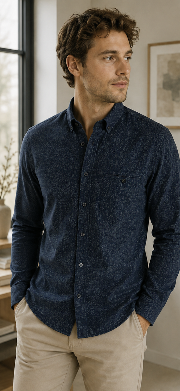 Tom Tailor Structured Overshirt Navy