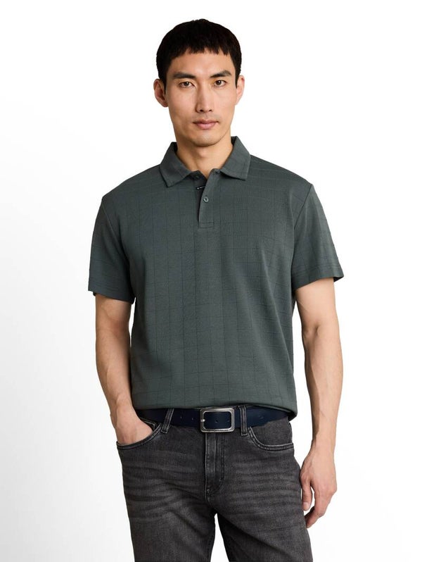 Tom Tailor Structured Polo - Darkest Olive (1052157)