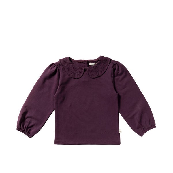 Your Wishes YAW25-850HDB Single Jersey Collar Longsleeve 850 Plum Perfect
