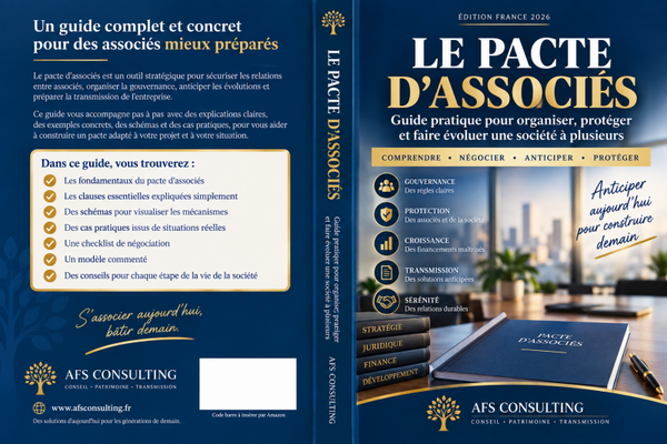 livre sur le pacte d'associé version papier
