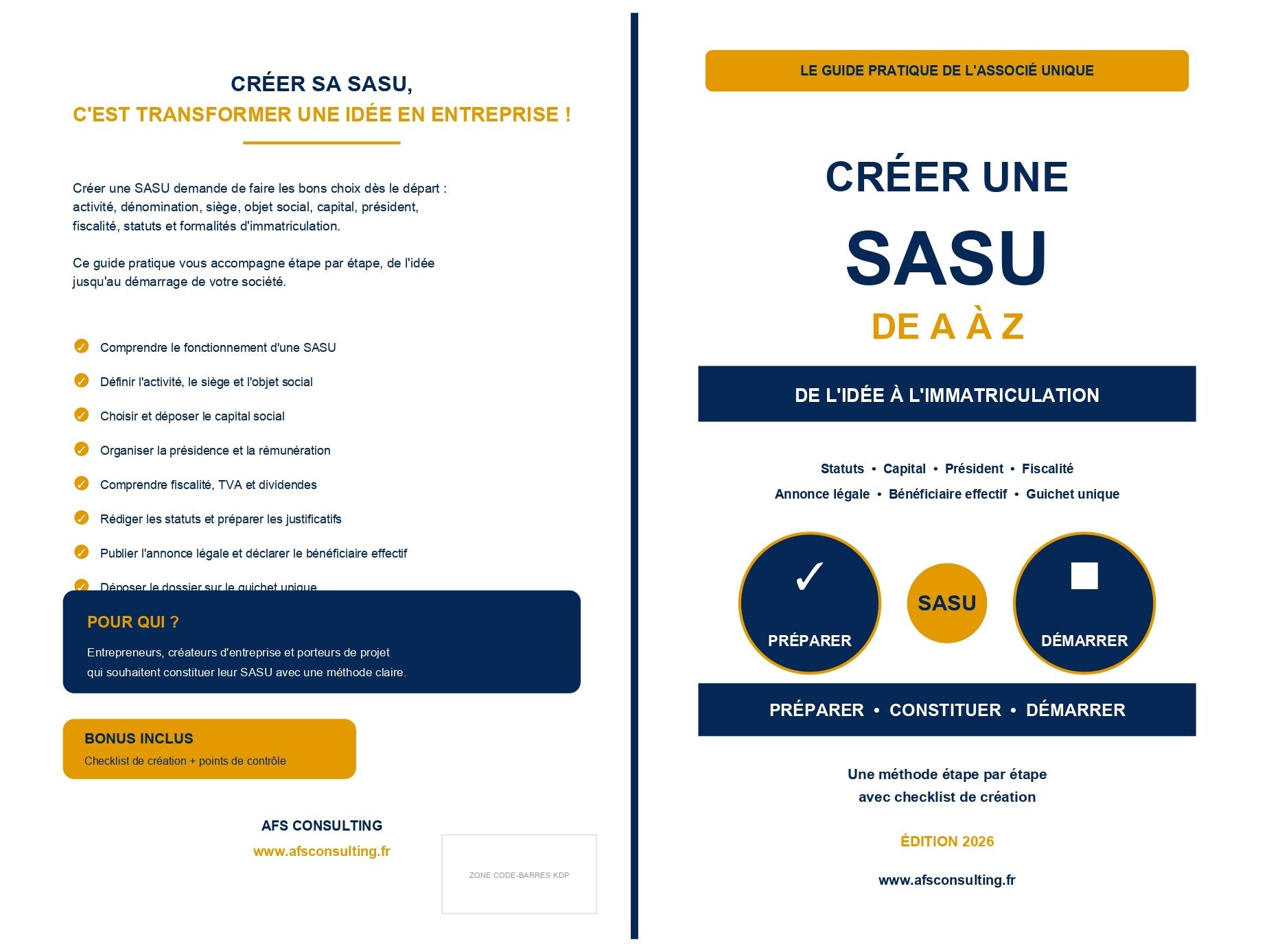 créer une sasu de AàZ version numérique