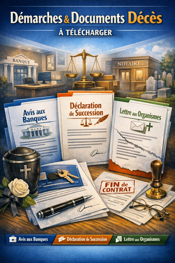 Courrier a faire aux organismes lors un décès  (Banques, Assurances, Fournisseurs)