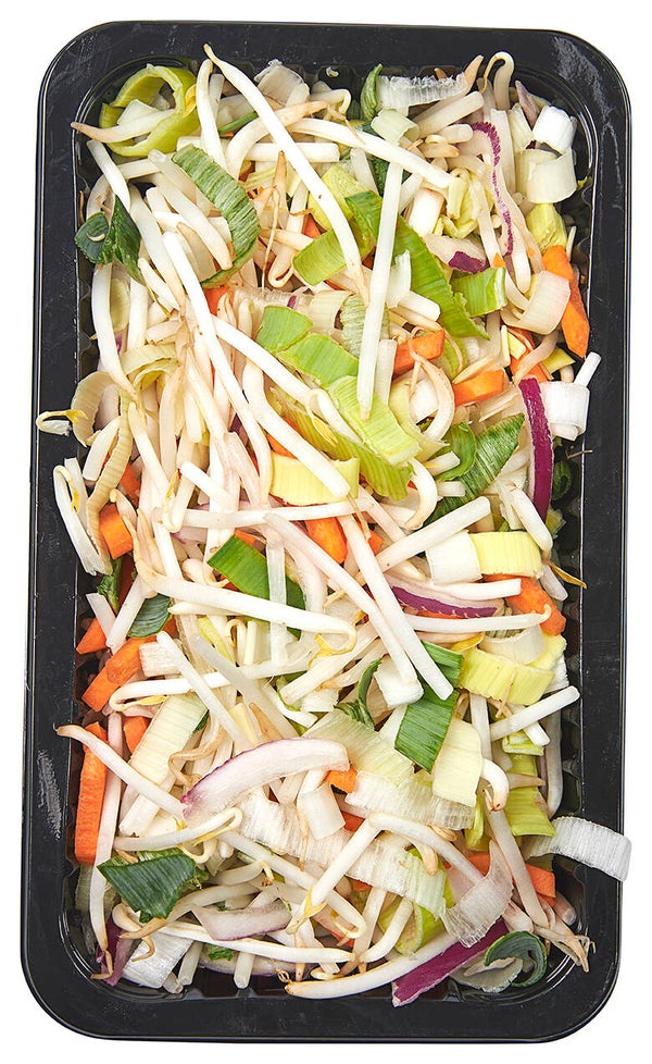 bami/nasi groenten gesneden 400 gram per bakje