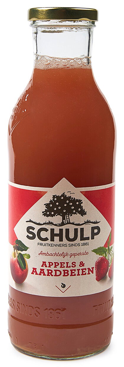 Appel & Aardbeisap 750 ml schulp