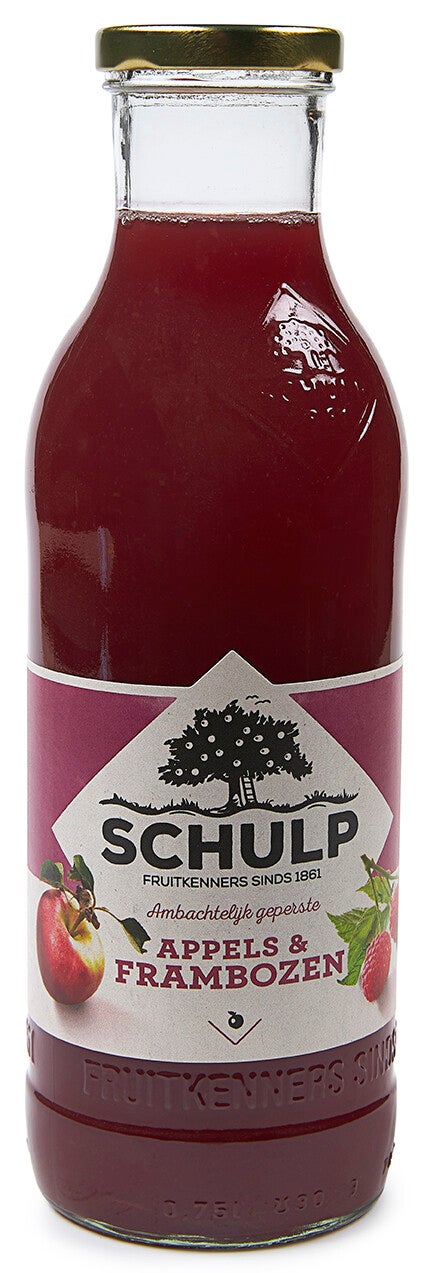 Appel & Framboossap 750 ml schulp