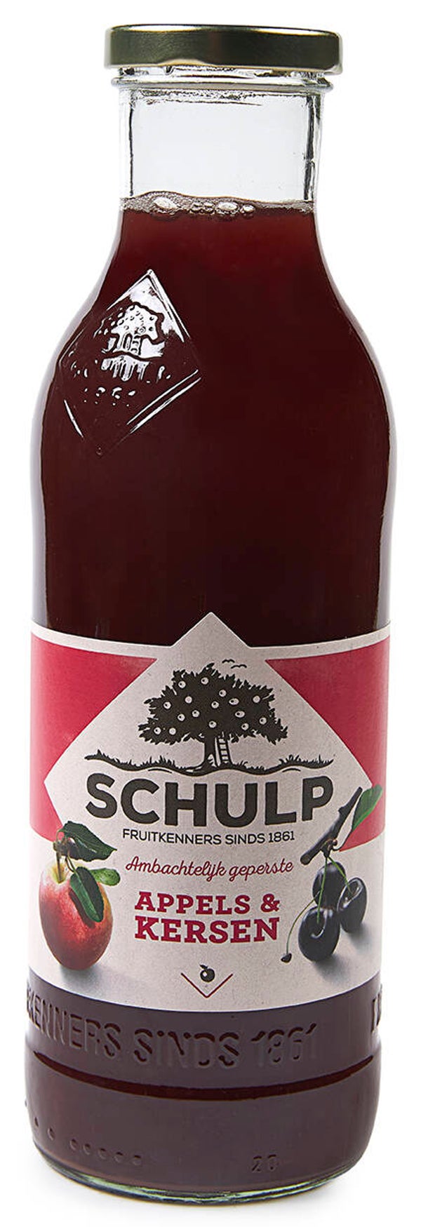Appel & Kersensap 750 ml schulp
