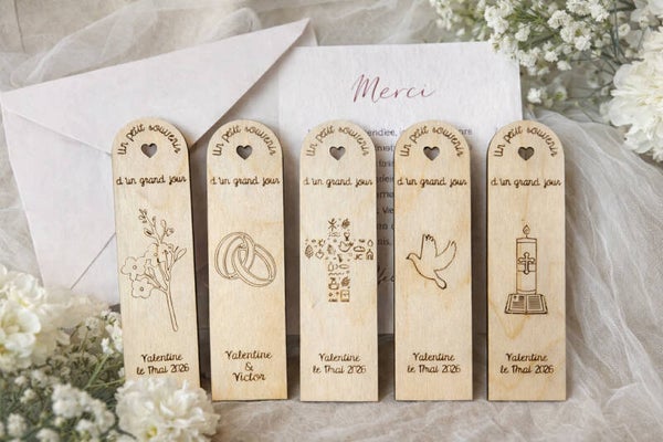 Lot de 6 Marques pages naturels