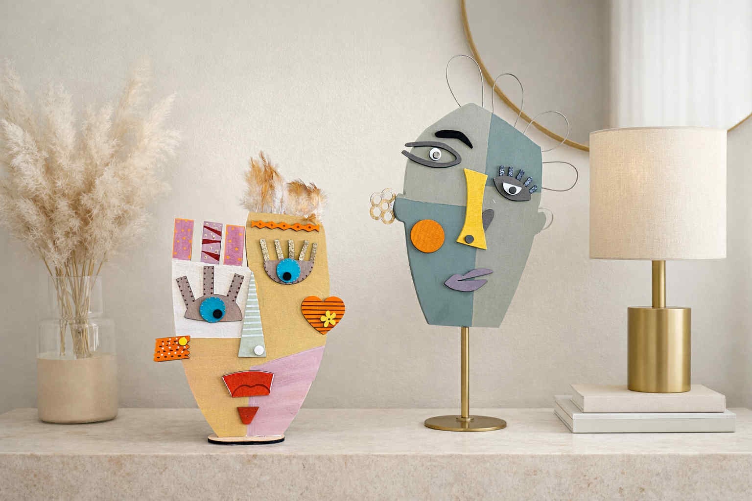 Duo de masques ethniques