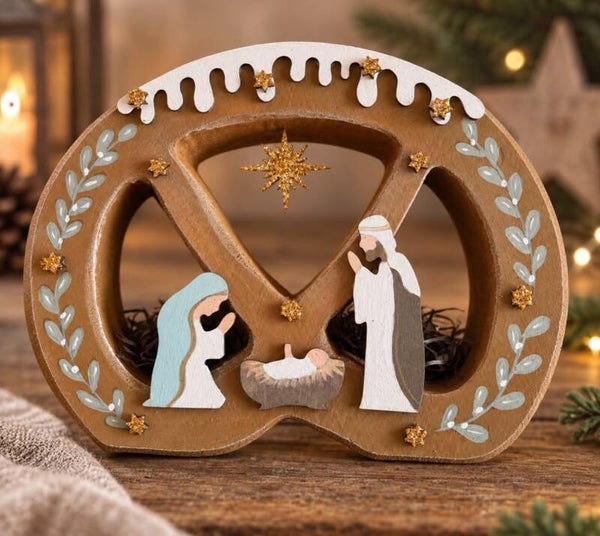 Kit Crèche bretzel lumineuse