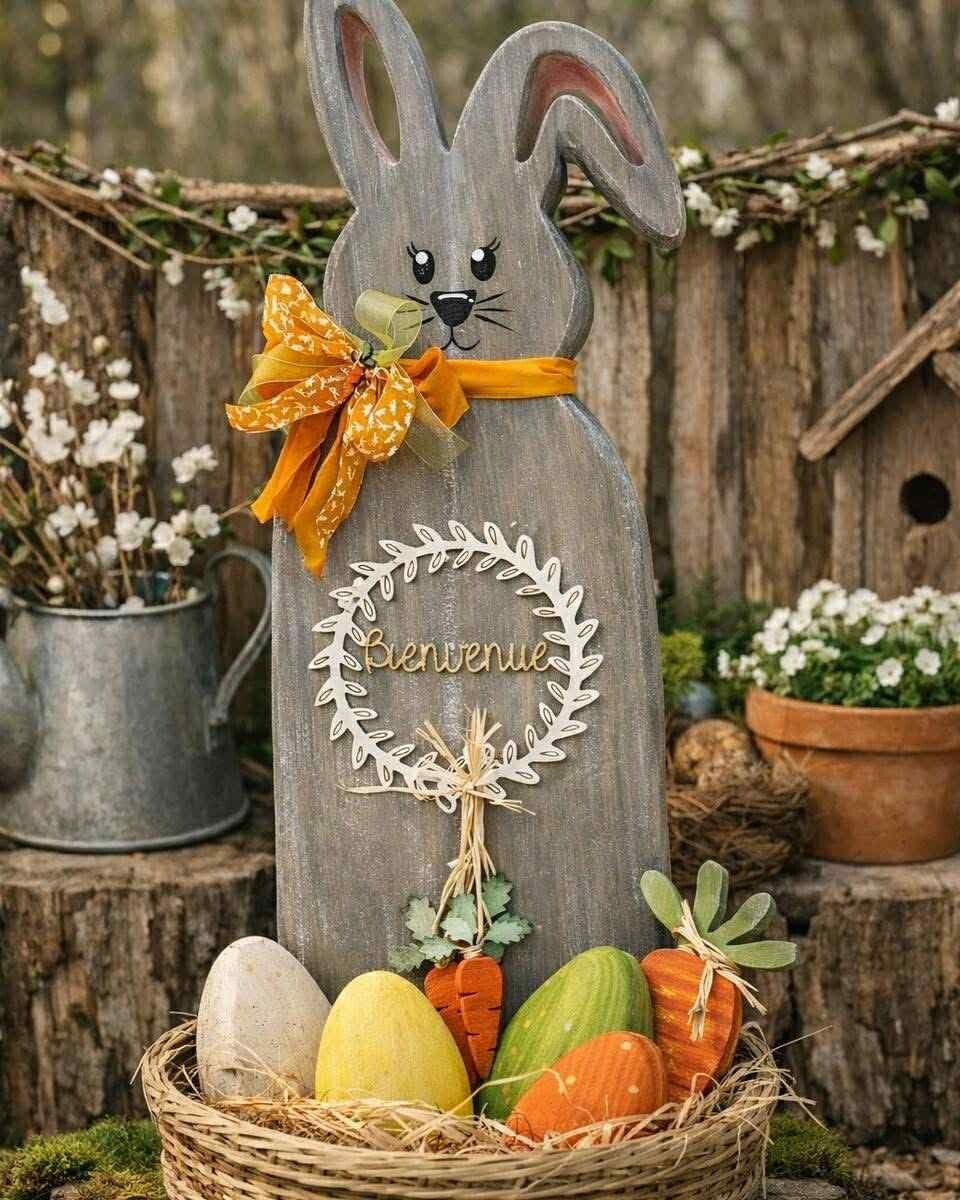 Kit lapin bienvenue avec panier