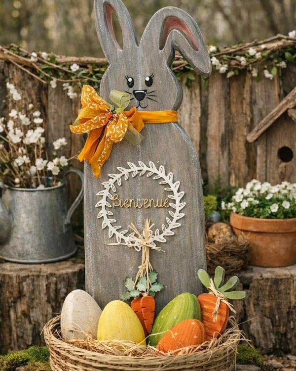 Kit lapin bienvenue avec panier