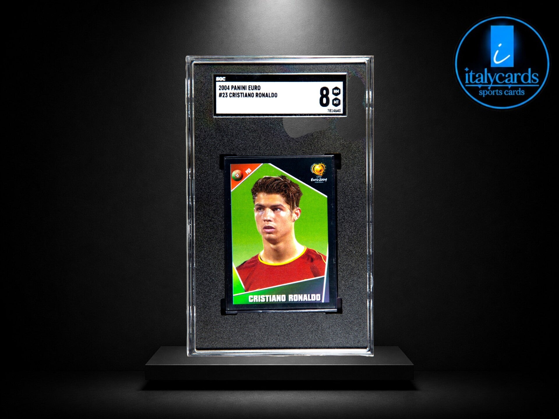 2004 PANINI EURO CRISTIANO RONALDO GRADED SGC 8