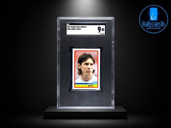 2007 PANINI COPA AMERICA LIONEL MESSI GRADED SGC 9