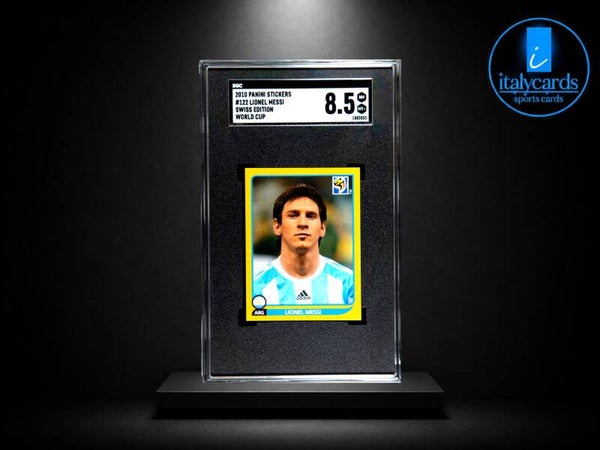 2010 PANINI SOUTHAFRICA WC LIONEL MESSI GRADED SGC 8.5
