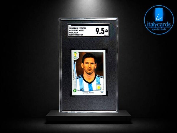 2014 PANINI BRASIL PLATINUM EDITION LIONEL MESSI GRADED SGC 9.5