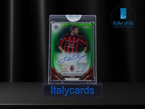 2023-24 TOPPS CHROME ANDRIY SHEVCHENKO AUTOGRAFO GREEN 94/99