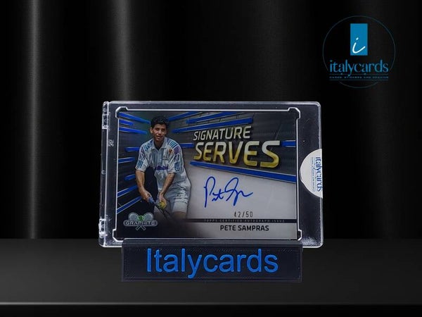 2024 TOPPS GRAPHITE TENNIS PETE SAMPRAS AUTOGRAFO ON CARD 42/50