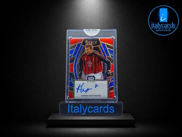 2023-24 PANINI SELECT FIFA ANDRIY SHEVCHENKO AUTOGRAFO BLUE PULSAR