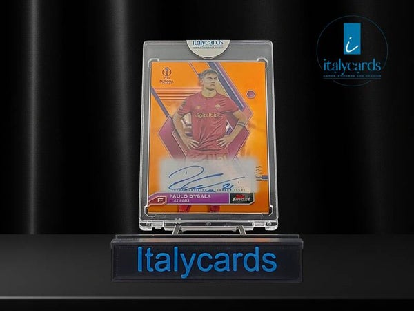 2022-23 TOPPS FINEST PAULO DYBALA AUTOGRAFO ORANGE 08/25