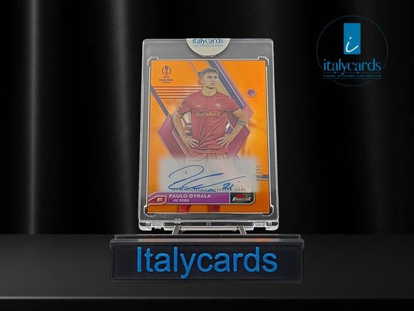 2022-23 TOPPS FINEST PAULO DYBALA AUTOGRAFO ORANGE 09/25
