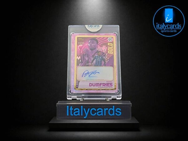 2024-25 TOPPS GOLD UCC DENZEL DUMFRIES AUTOGRAFO PURPLE 15/25