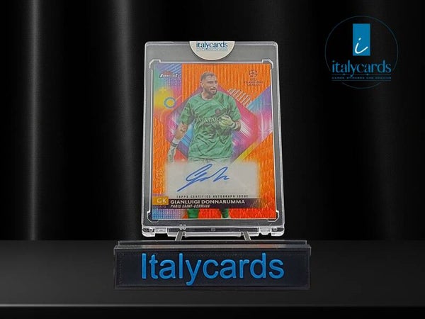 2023-24 TOPPS FINEST GIANLUIGI DONNARUMMA AUTOGRAFO ORANGE 20/25