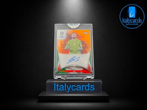 2024 TOPPS CHROME GIANLUIGI DONNARUMMA AUTOGRAFO ORANGE 12/25