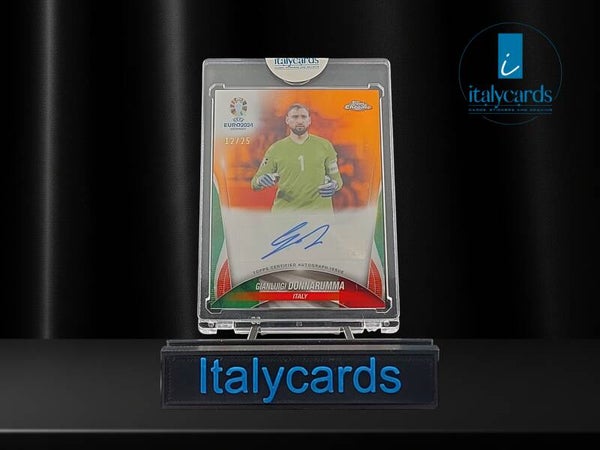 2024 TOPPS CHROME GIANLUIGI DONNARUMMA AUTOGRAFO ORANGE 12/25