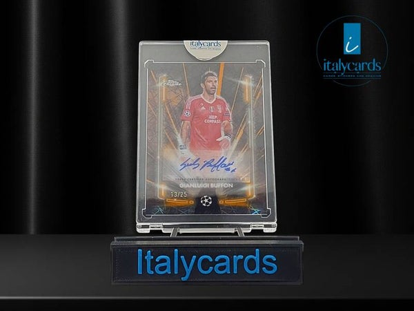 2024-25 TOPPS CHROME GIANLUIGI BUFFON AUTOGRAFO ORANGE 13/25
