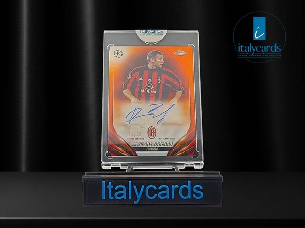 2024-25 TOPPS CHROME ANDRIY SHEVCHENKO AUTOGRAFO ORANGE 13/25