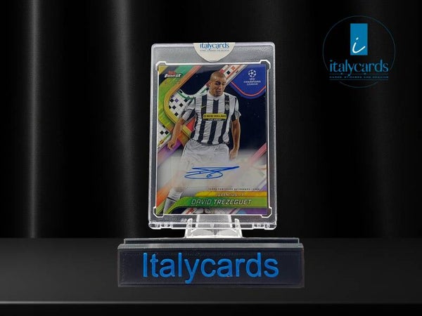 2024-25 TOPPS FINEST DAVID TREZEGUET AUTOGRAFO BLACK 02/10