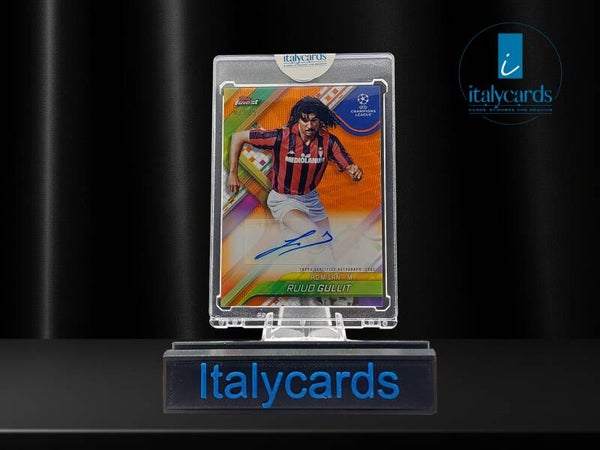 2024-25 TOPPS FINEST RUUD GULLIT AUTOGRAFO ORANGE 02/25