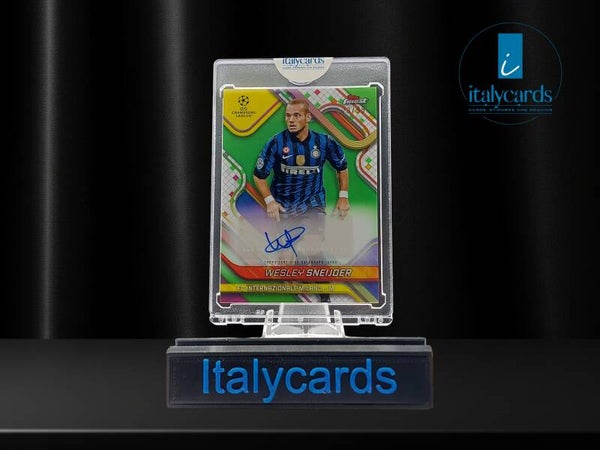 2024-25 TOPPS FINEST WESLEY SNEIJDER AUTOGRAFO GREEN 23/99