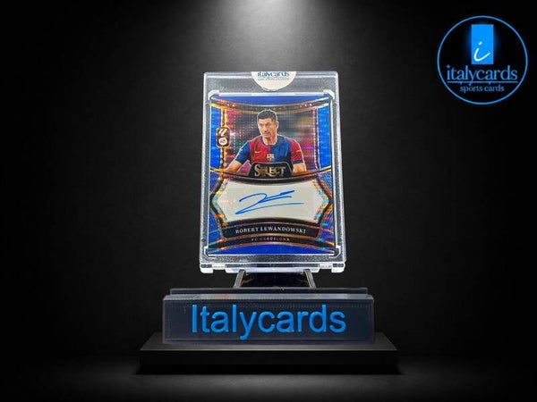 2024-25 PANINI SELECT LA LIGA ROBERT LEWANDOWSKI AUTOGRAFO BLUE PULSAR