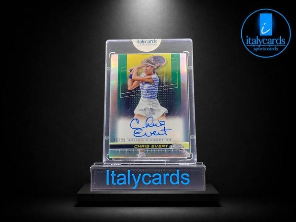 2024 TOPPS CHROME TENNIS CHRIS EVERT AUTOGRAFO REFRACTOR 48/99