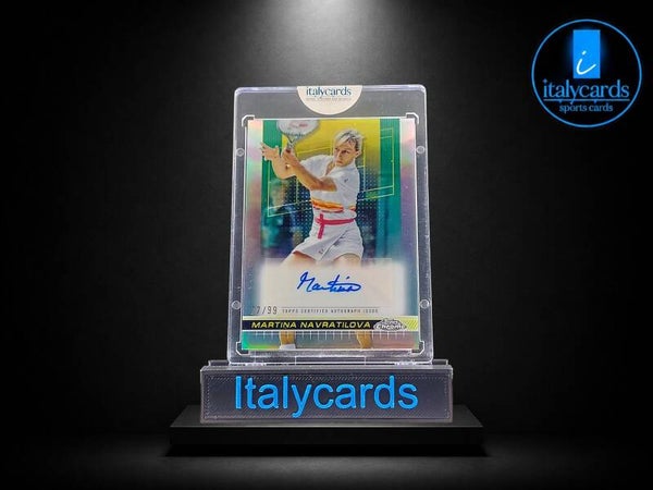 2024 TOPPS CHROME TENNIS MARTINA NAVRATILOVA AUTOGRAFO REFRACTOR 27/99