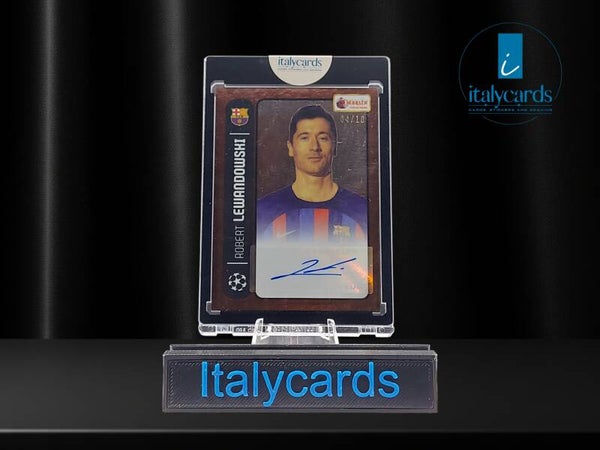 2022-23 TOPPS MERLIN 98 ROBERT LEWANDOWSKI AUTOGRAFO 04/10