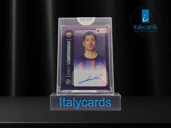 2022-23 TOPPS MERLIN 98 ROBERT LEWANDOWSKI AUTOGRAFO 20/25