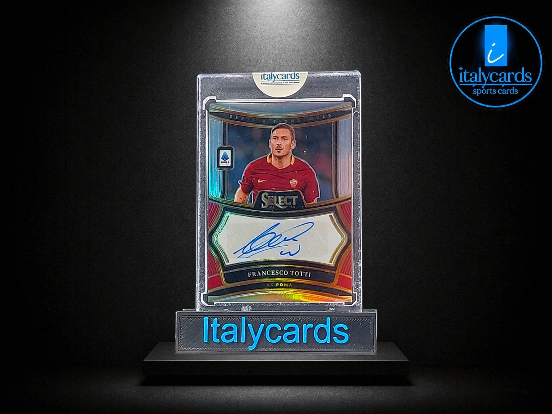 2024-25 PANINI SELECT SERIE A FRANCESCO TOTTI AUTOGRAFO SILVER PRIZM