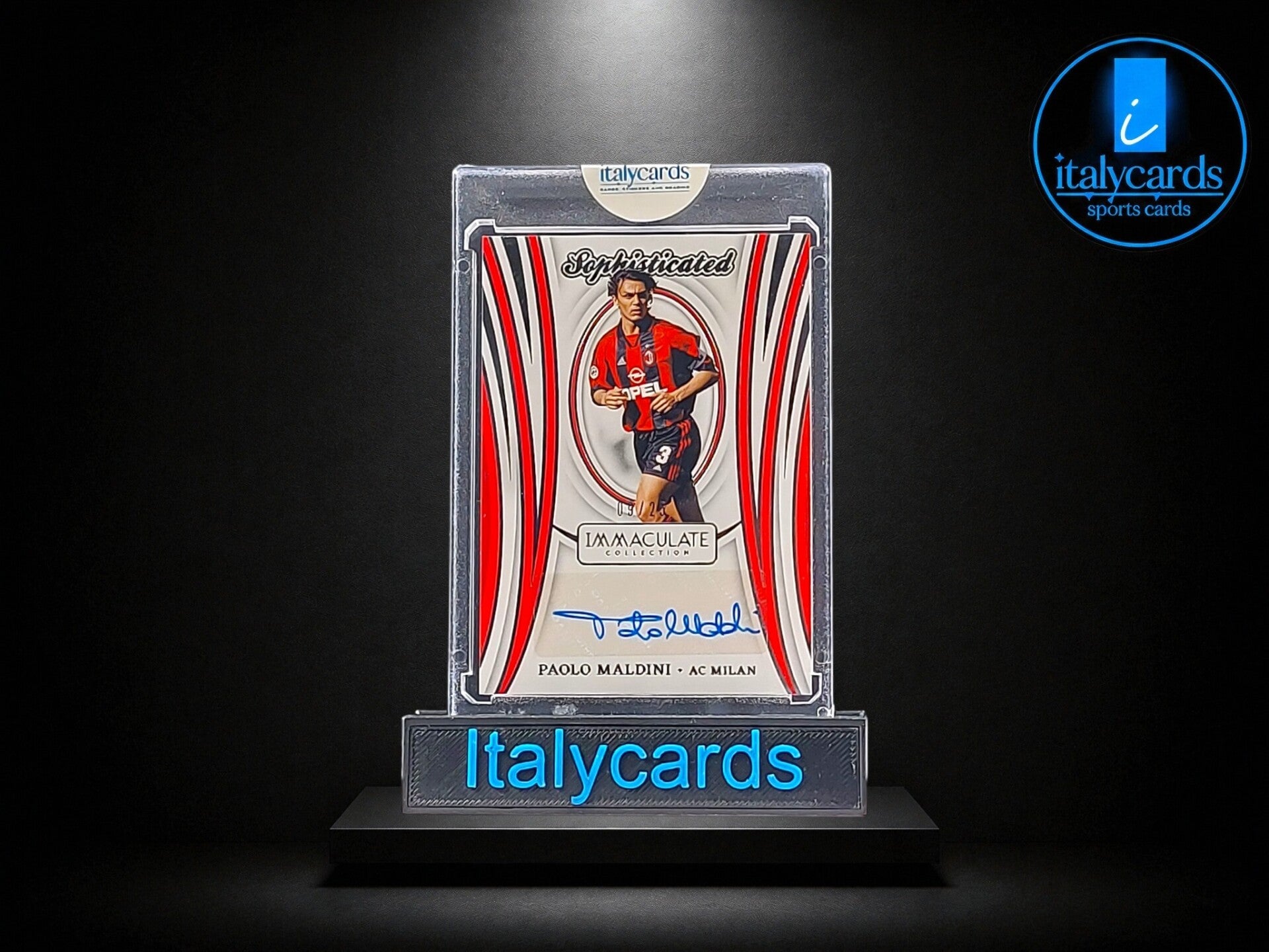 2024-25 PANINI IMMACULATE PAOLO MALDINI AUTOGRAFO RED 09/25