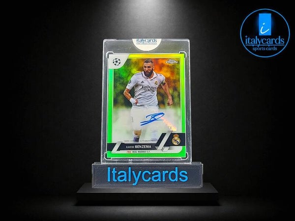 2022-23 TOPPS CHROME KARIM BENZEMA AUTOGRAFO GREEN 06/99